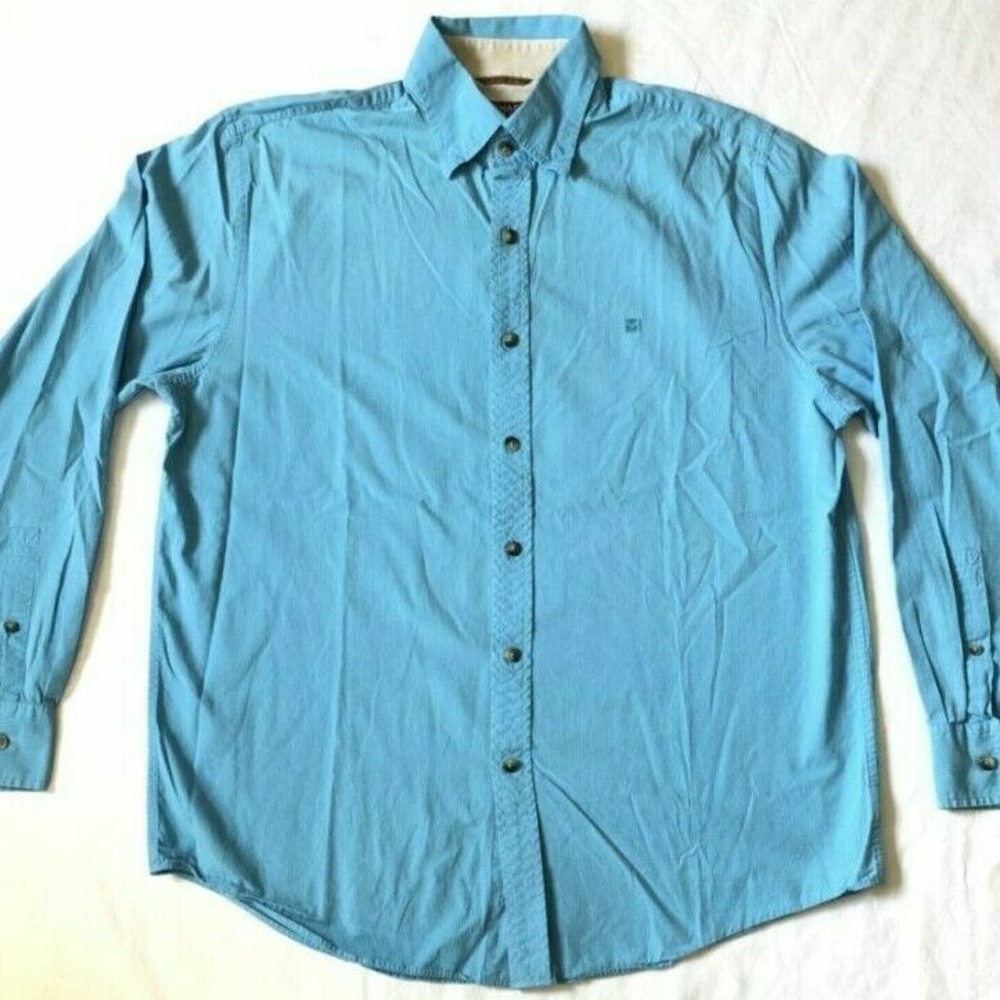 Michael Michael Kors Blue & White Pin Stripe Shirt